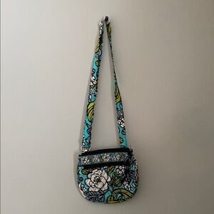 Teal and Lime Vera Bradley Crossbody Purse